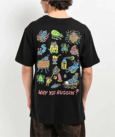 Killer Acid Why You Buggin Black T-Shirt