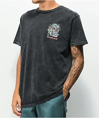 Killer Acid World Goes On  Washed Black T-Shirt