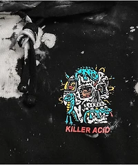 Killer Acid World Goes On Black & White Bleach Hoodie