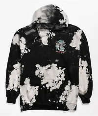 Killer Acid World Goes On Black & White Bleach Hoodie