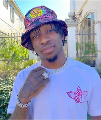 Killer Acid Worldwide Black & Pink Bucket Hat