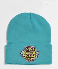 Killer Acid Worldwide Teal Beanie