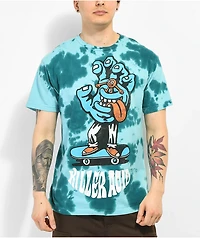 Killer Acid x Santa Cruz Board Hand Blue Tie Dye T-Shirt