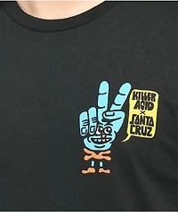 Killer Acid x Santa Cruz Hand Black T-Shirt