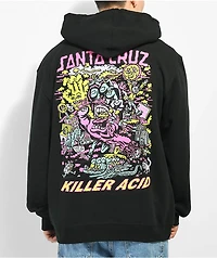 Killer Acid x Santa Cruz Hand Black Zip Hoodie