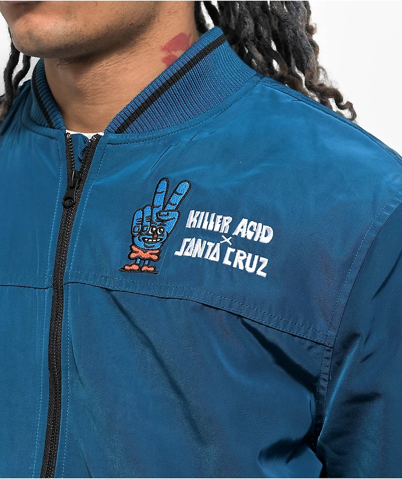Killer Acid x Santa Cruz Navy Bomber Jacket