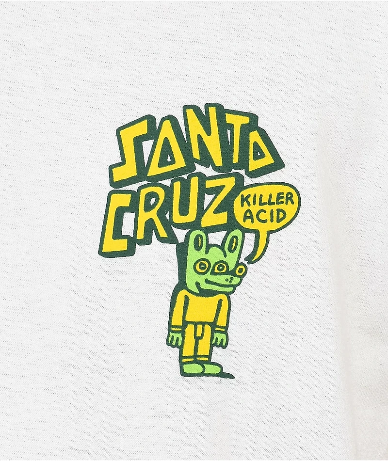 Killer Acid x Santa Cruz Puff Dot White T-Shirt