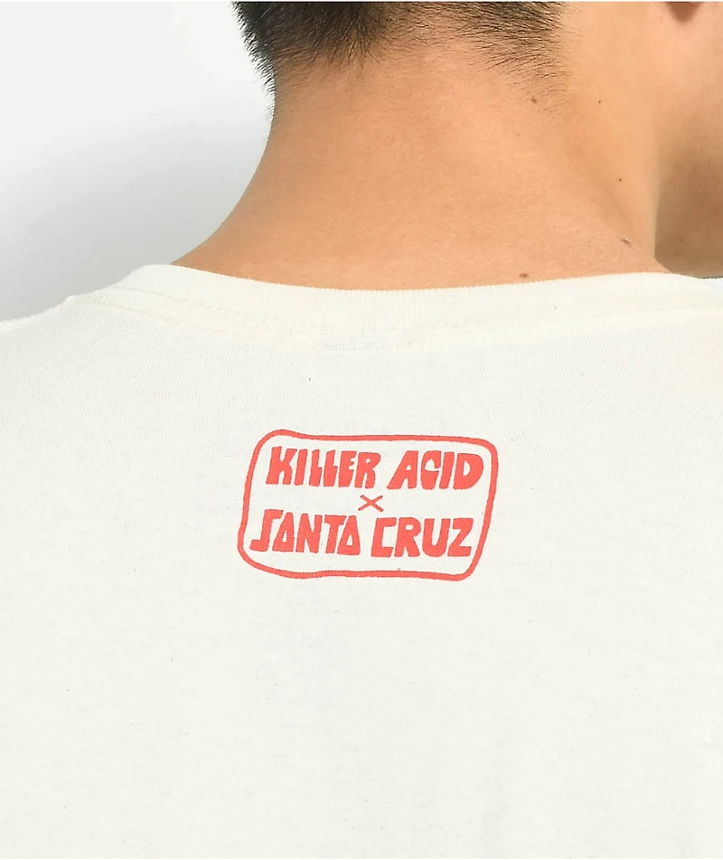 Killer Acid x Santa Cruz Slow Hand Cream T-Shirt