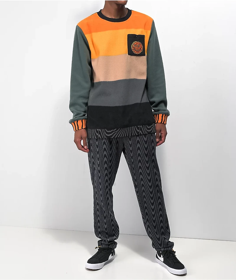 Killer Acid x The Bindle Conspiracy Hazy Sunset Orange Crewneck Sweatshirt