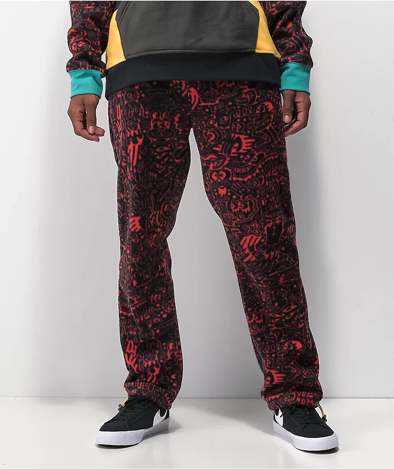 Killer Acid x The Bindle Conspiracy World Wide Tech Black & Red Sweatpants