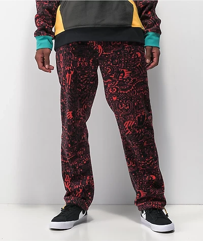 Killer Acid x The Bindle Conspiracy World Wide Tech Black & Red Sweatpants