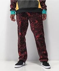 Killer Acid x The Bindle Conspiracy World Wide Tech Black & Red Sweatpants