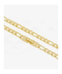 King Ice 20" Figaro Gold Chain Necklace
