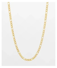 King Ice 20" Figaro Gold Chain Necklace