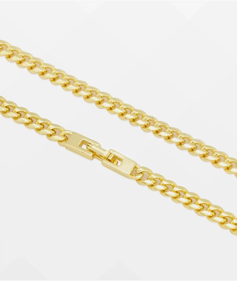 King Ice 5mm Gold Miami Cuban Chain