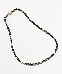 King Ice 5mm Single Row Onyx Tennis Necklace