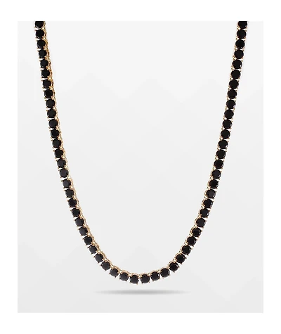 King Ice 5mm Single Row Onyx Tennis Necklace
