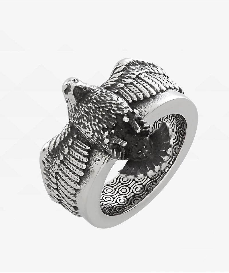 King Ice Biker Eagle Stainless Steel Ring