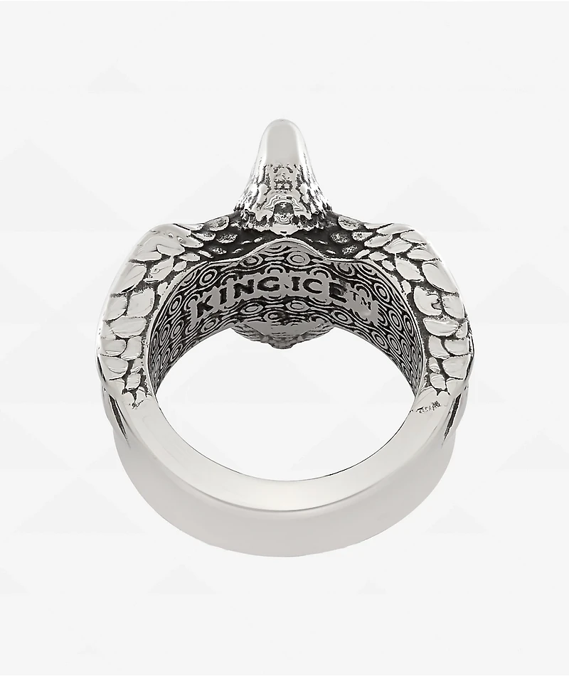 King Ice Biker Eagle Stainless Steel Ring