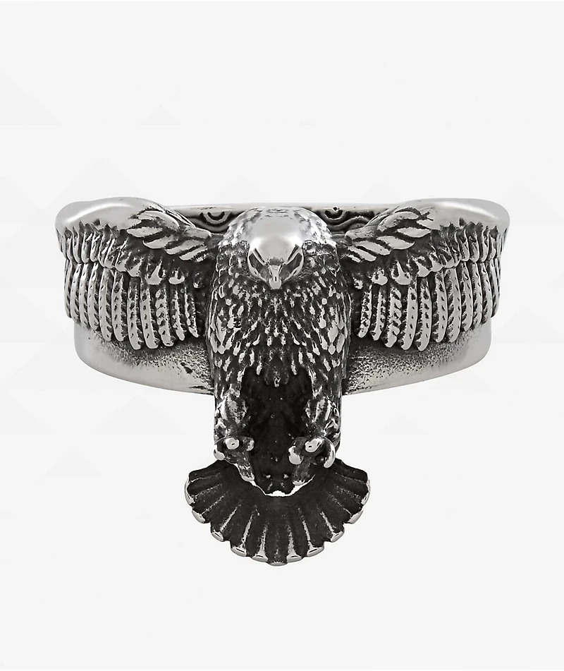 King Ice Biker Eagle Stainless Steel Ring