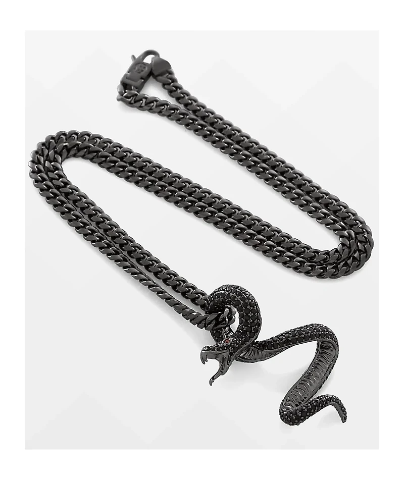 King Ice Black Viper 22" Necklace