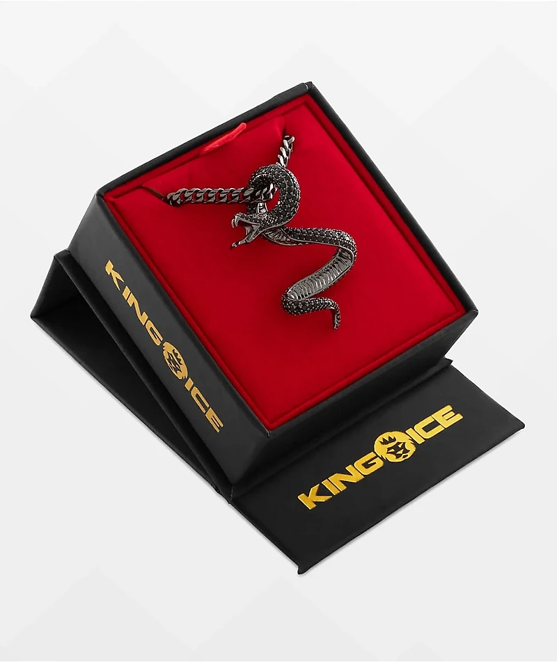 King Ice Black Viper 22" Necklace