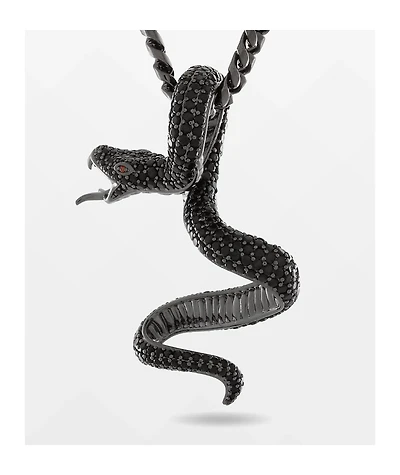 King Ice Black Viper 22" Necklace