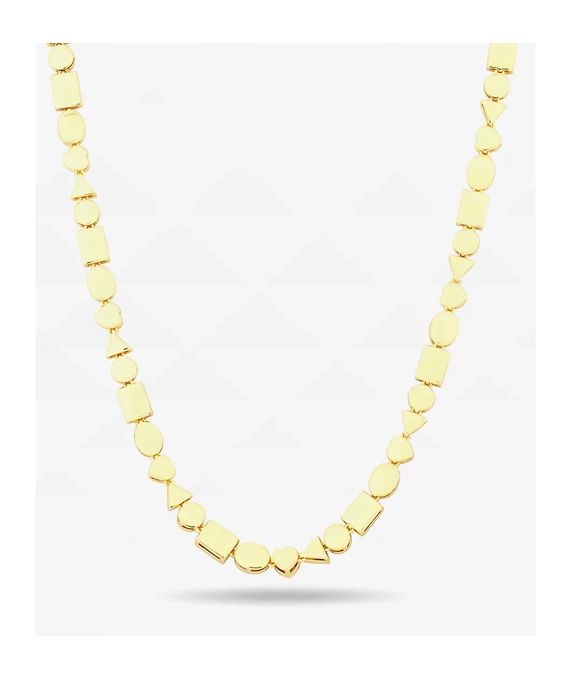 King Ice Crown Julz 20" Gold Necklace