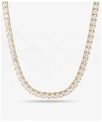 King Ice Icy 5mm Single Row Gold Tennis Chain Necklace