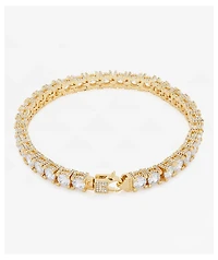 King Ice Icy 6mm Single Row Gold Tennis Bracelet