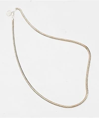 King Ice Italian Sterling Silver 22" Cuban Link Chain Necklace