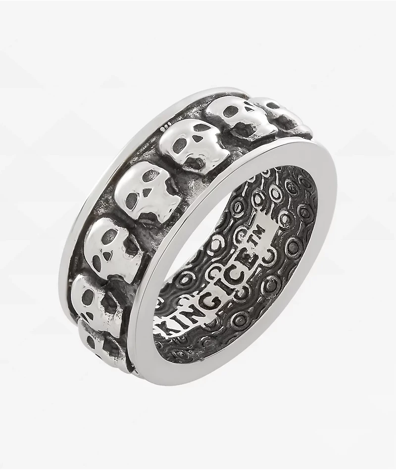 King Ice Skull Biker Stainless Steel Ring