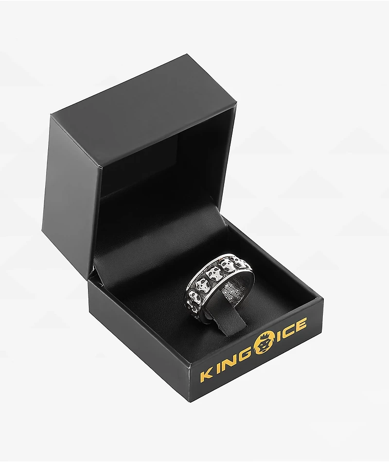 King Ice Skull Biker Stainless Steel Ring