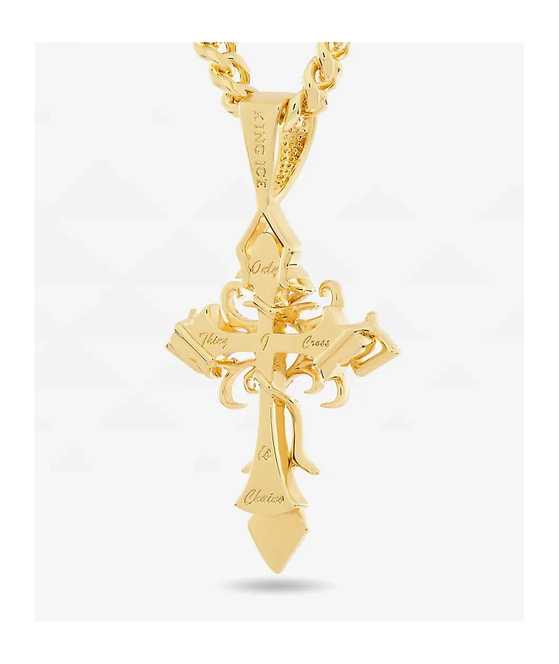 King Ice x Mike Zombie All I Cross Is Chainz 22" Gold Chain Necklace