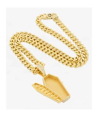 King Ice x Mike Zombie Bed For A Legend 22" White Gold Chain Necklace