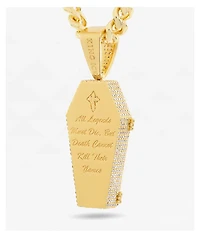 King Ice x Mike Zombie Bed For A Legend 22" White Gold Chain Necklace