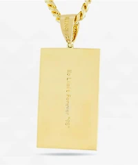 King Ice x No Limit Dog Tag 22" Gold Necklace