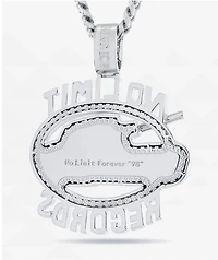 King Ice x No Limit Logo 22" Silver Chain Necklace