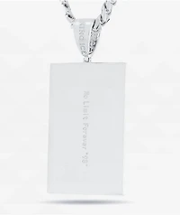 King Ice x No Limit Records Dog Tag 24" Silver Necklace