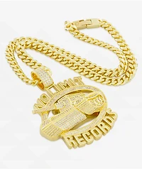 King Ice x No Limit Records Logo 22" Gold Necklace