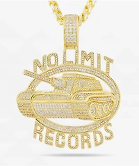 King Ice x No Limit Records Logo 22" Gold Necklace