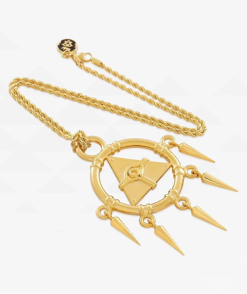 King Ice x Yu-Gi-Oh! Millenium Ring Gold Necklace