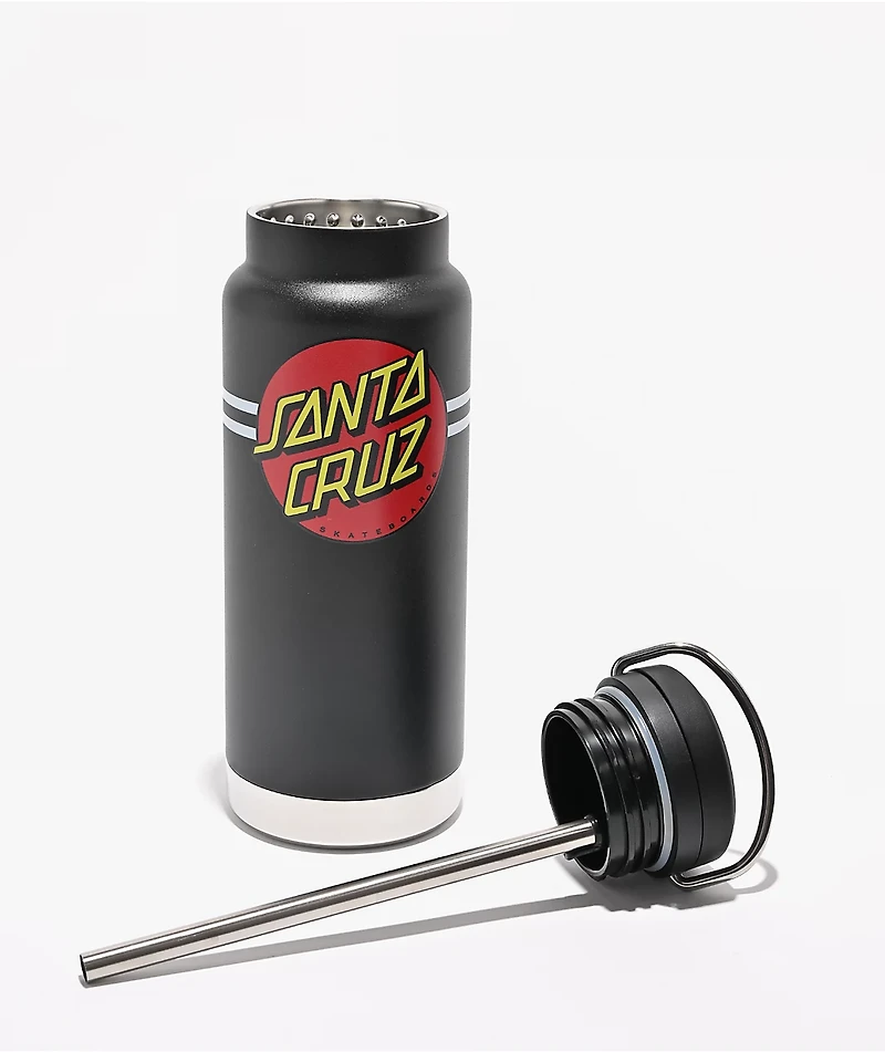 Klean Kanteen x Santa Cruz Classic Dot TKWide Black Water Bottle 32 oz