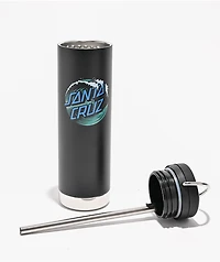 Klean Kanteen x Santa Cruz Wave Dot TKWide Black Water Bottle 20 oz