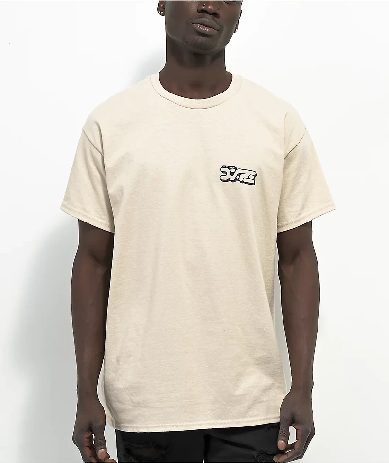 Know Bad Daze Angel Of Death Tan T-shirt
