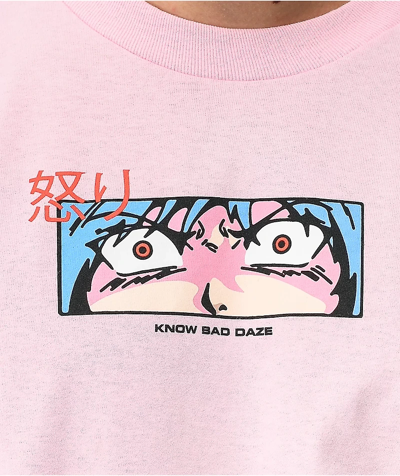 Know Bad Daze Anger Pink T-Shirt
