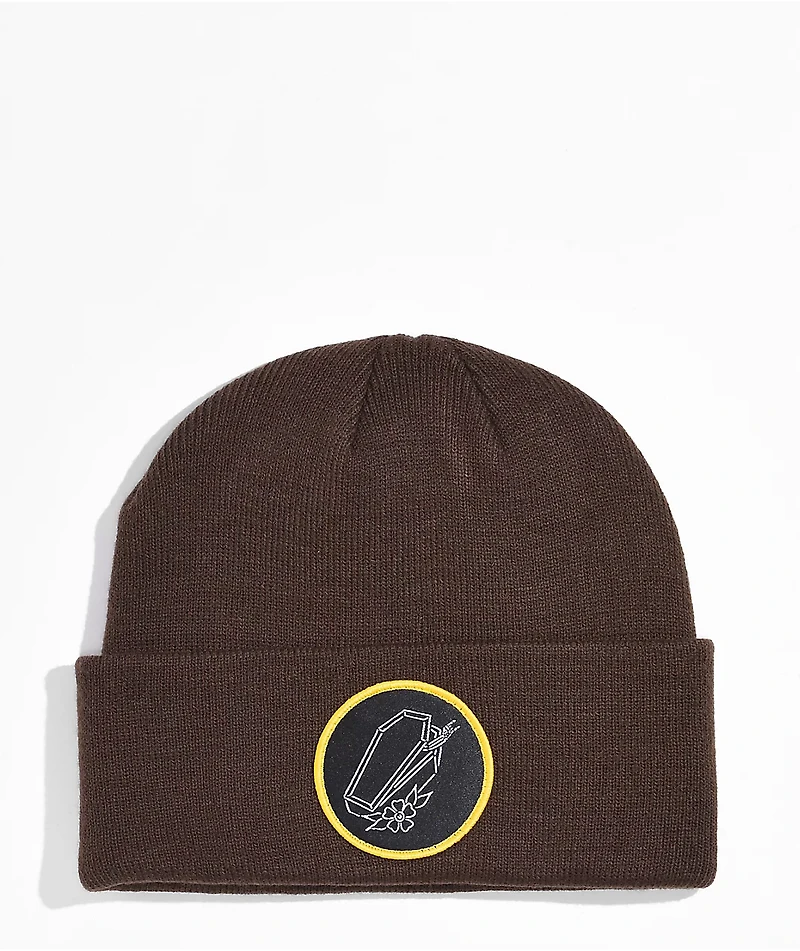 Know Bad Daze Coffin Brown Beanie