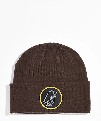 Know Bad Daze Coffin Brown Beanie