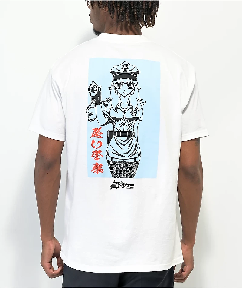 Know Bad Daze Cuff Em White T-Shirt