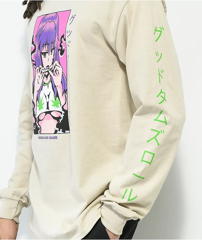 Know Bad Daze Good Times Rool Sand Long Sleeve T-Shirt